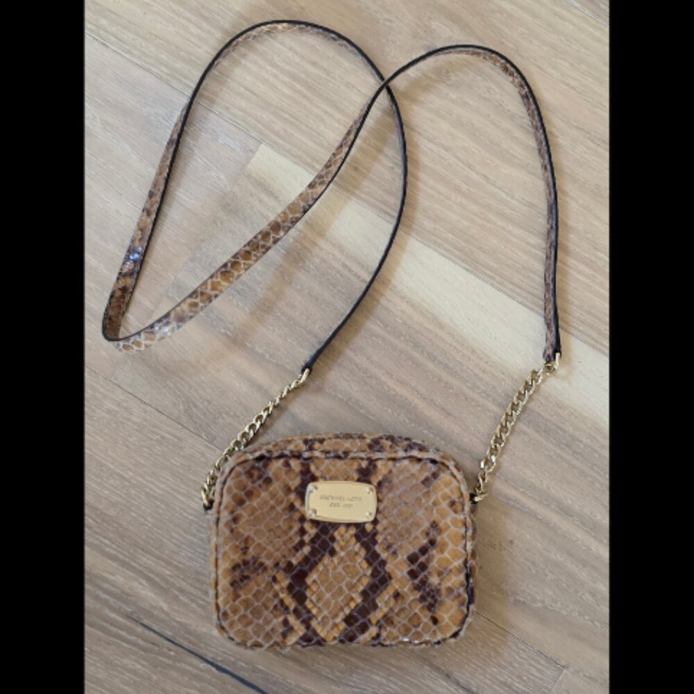 Michael Kors Python Crossbody Brown/Tan